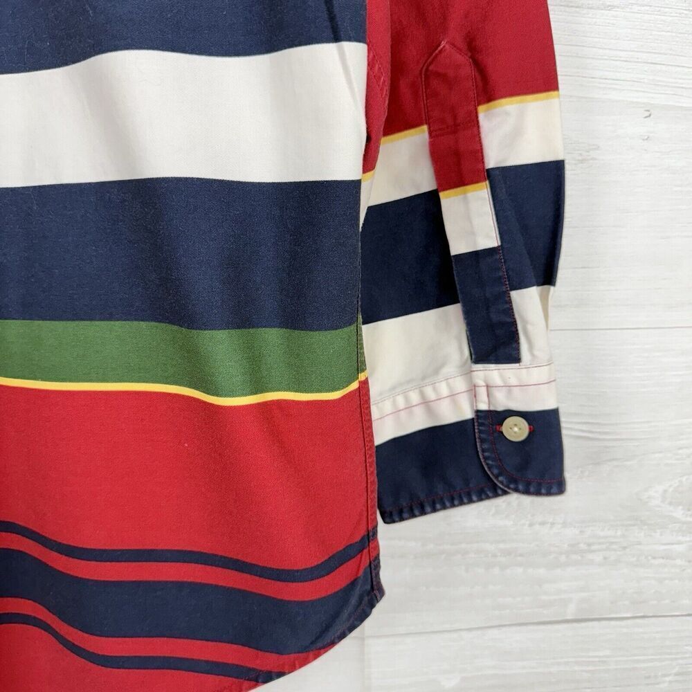 Vtg CHAPS Ralph Lauren‎ Shirt Mens L Striped Long Sleeve Button Down Western 90s - Picture 7 of 13